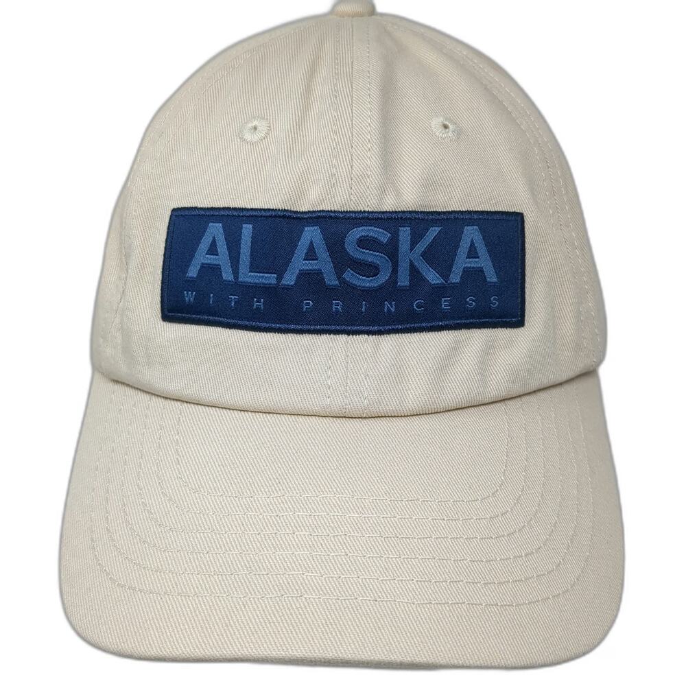Princess Alaska Cruise Souvenir Baseball Cap Beige One Size Travel Ship Hat